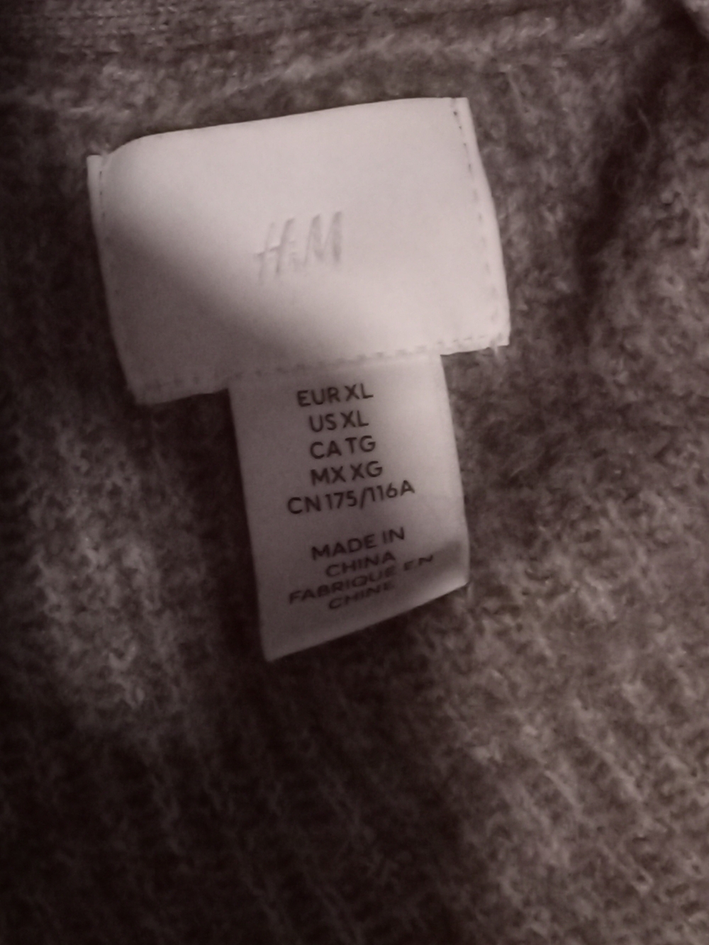 H&M Gray Ribbed Button Cardigan - Picture 3 of 3